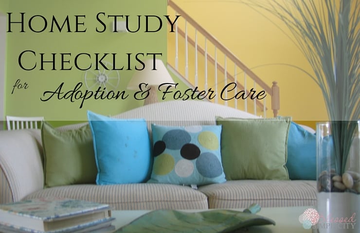 Home Study Checklist for Adoption and Foster Care