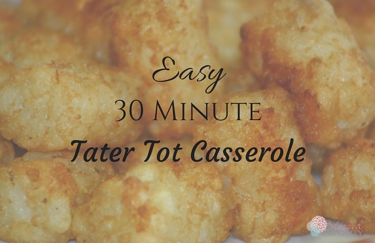 Easy 30 Minute Tater Tot Casserole