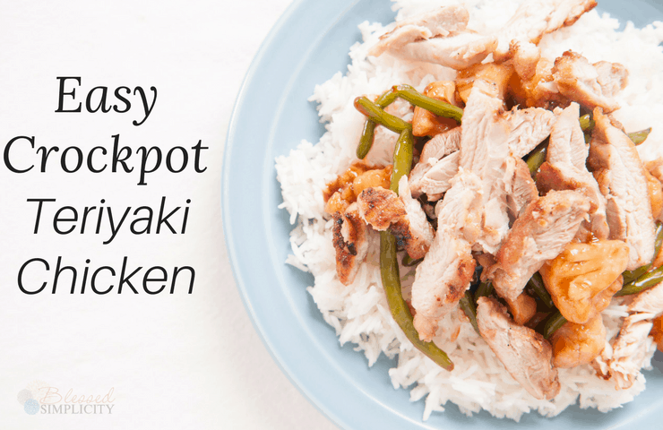 Delicious Teriyaki chicken recipe is super simple and fits the 21 day fix, and trim healthy mama plans. Plus, it is once a month cooking friendly. 