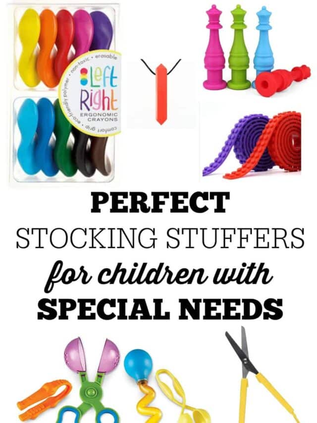 Perfect gifts and stocking stuffers for special needs children. Parents will love giving these gifts and receiving them for their kids with special needs and learning disabilities, especially ADHD and Autism.