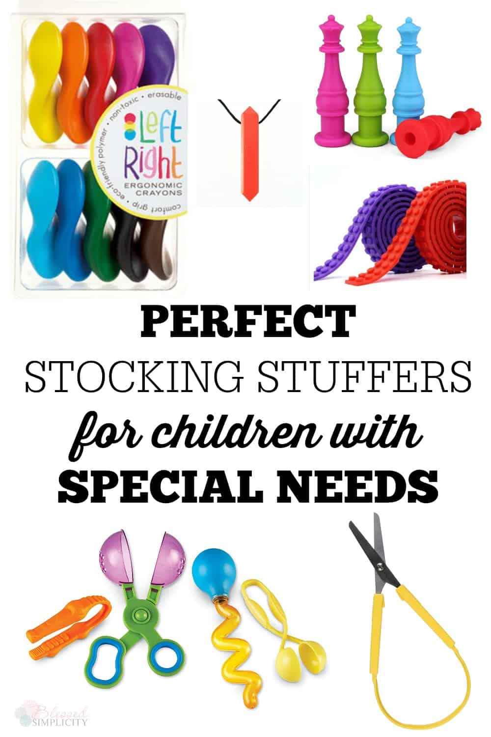 Perfect gifts and stocking stuffers for special needs children. Parents will love giving these gifts and receiving them for their kids with special needs and learning disabilities, especially ADHD and Autism.