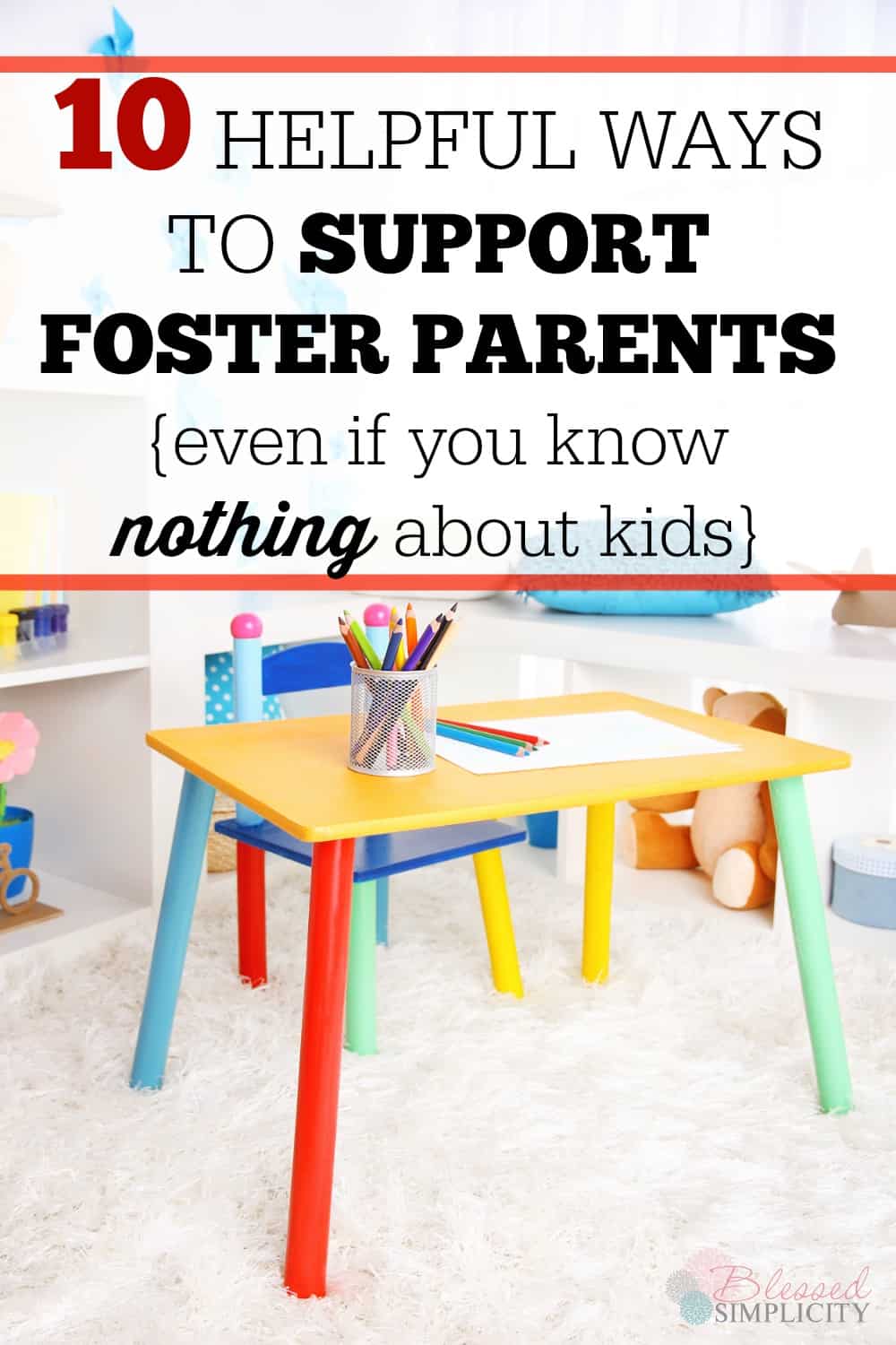 If you are looking for ways to support foster parents and foster children without actually fostering or being involved in the foster care system, here are 10 ways to do just that!!