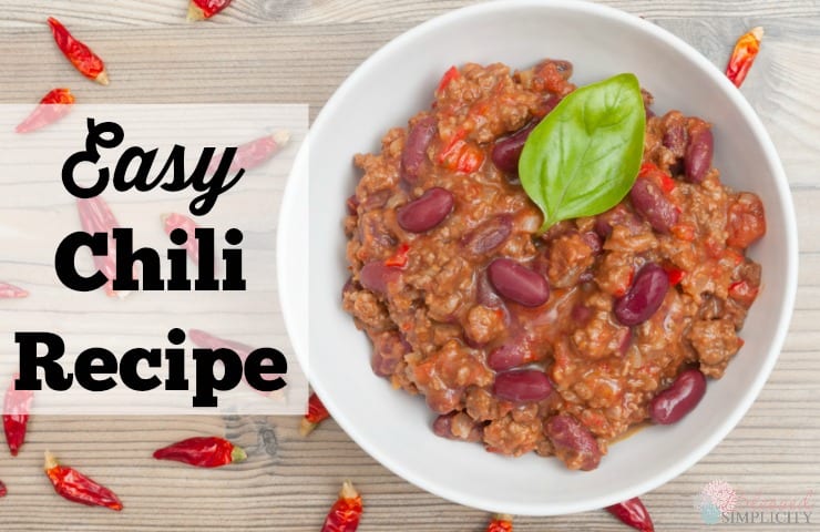 Easy Chili Recipe Blessed Simplicity