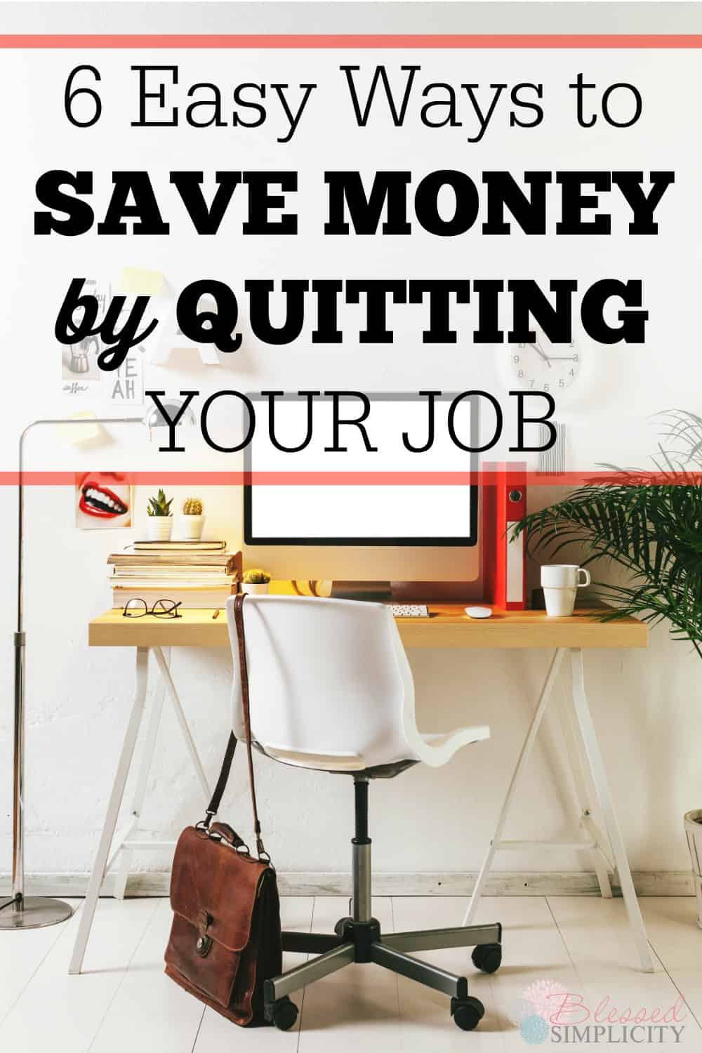 Learn how quitting your job can actually save you money so you can be a stay at home mom! Six easy ways to save money.