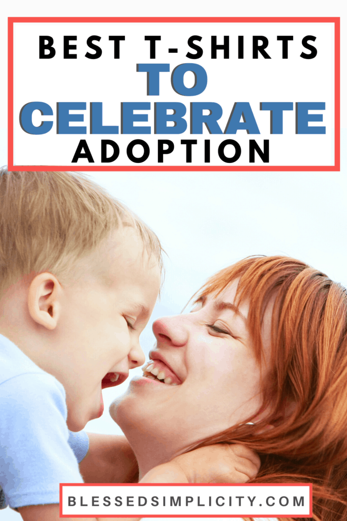 Adoption T Shirts are the perfect way to announce your adoption or celebrate gotcha day!  | foster to adopt | domestic adoption | private adoption | adoption party | international adoption | adoption fundraiser | #adoption #fostertoadopt 