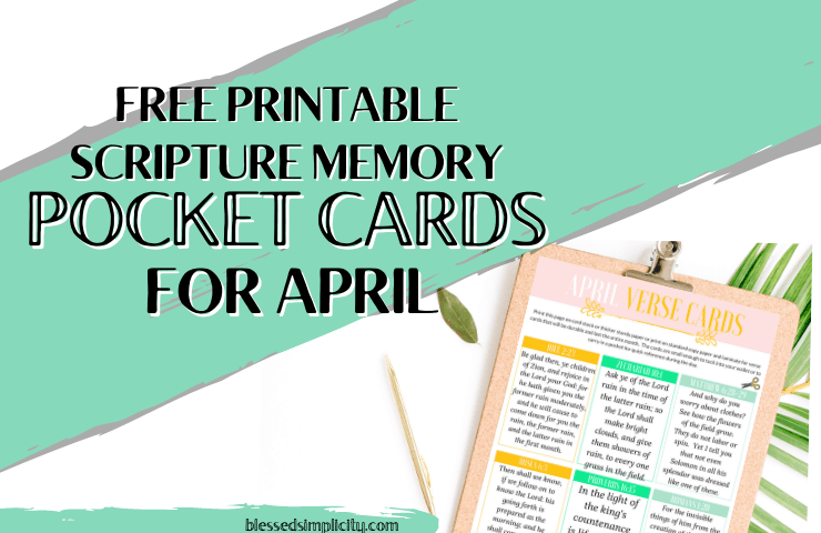 April Scripture Memory Cards