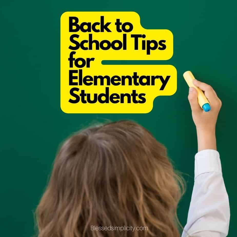 Back to School Tips for Elementary Students