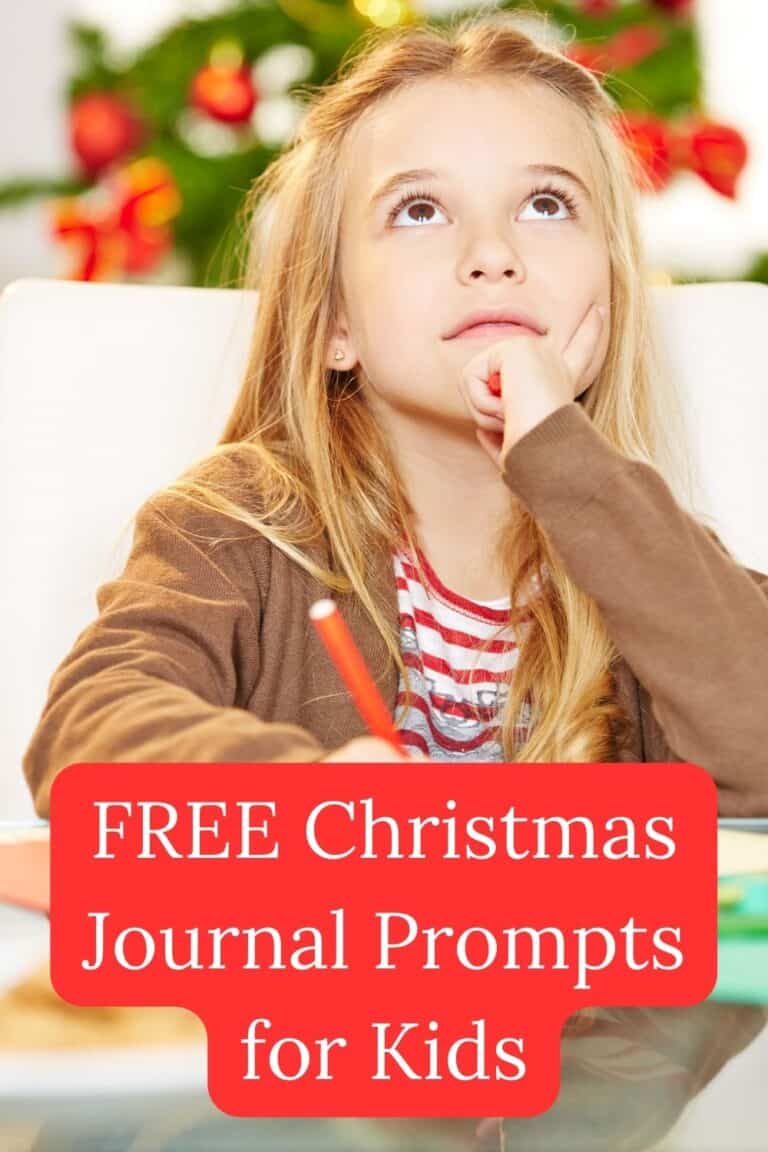 Christmas Journal Prompts for Kids - Free Printable
