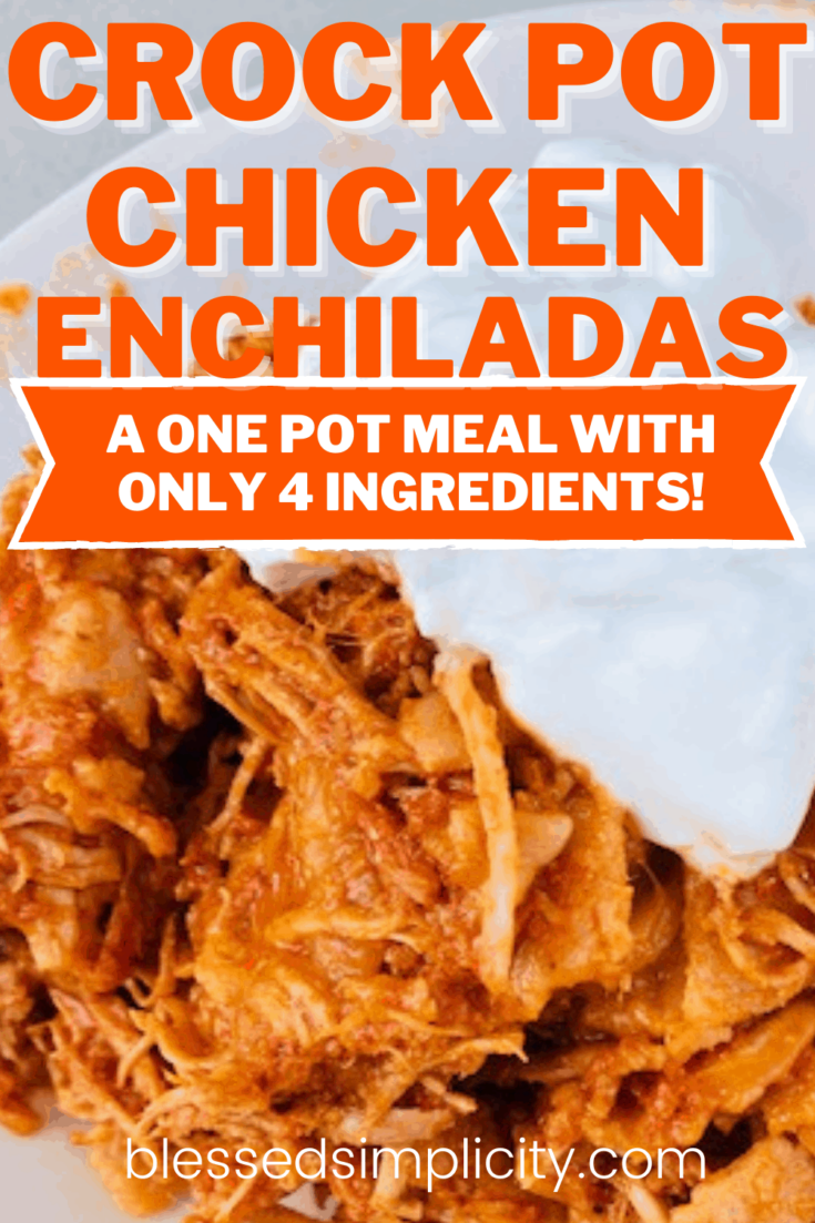 Crock Pot Chicken Enchiladas