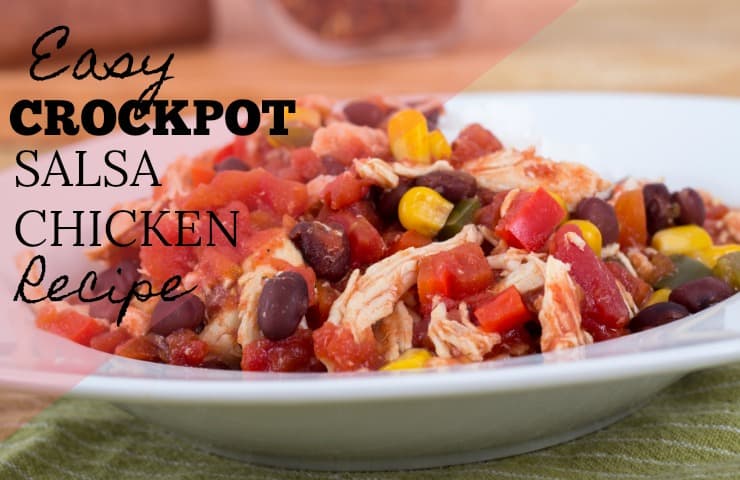 This delicious crockpot salsa chicken recipe is a perfect once-a-month cooking staple. It also works well with a ketogenic diet plan. 