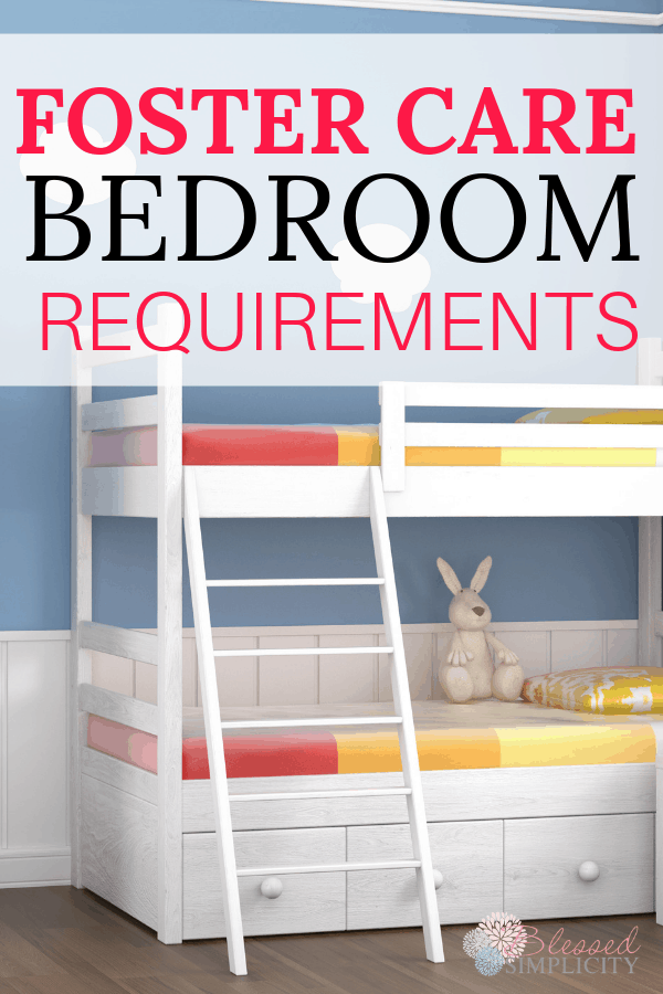 Use the foster care bedroom requirements to prepare your house to be a foster home before the home study.  | foster care bedroom size | foster care bedroom requirements | bedroom for foster child |