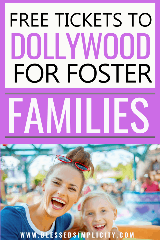 Want to take your foster children to Dollywood for free?  Get free dollywood tickets for foster families and enjoy some summer fun!  foster care | freebies for foster kids | discounts for foster families | foster to adopt | foster parenting #fostercare #fosterparenting #fosterkids #blessedsimplicity