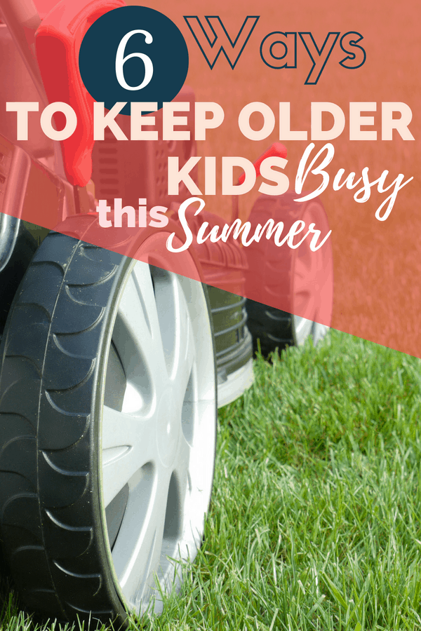 Keep older kids busy over summer break while school is out with these six ideas that will keep them off of screens!  | keep kids busy in summer | keep kids busy indoors | keep kids busy at home