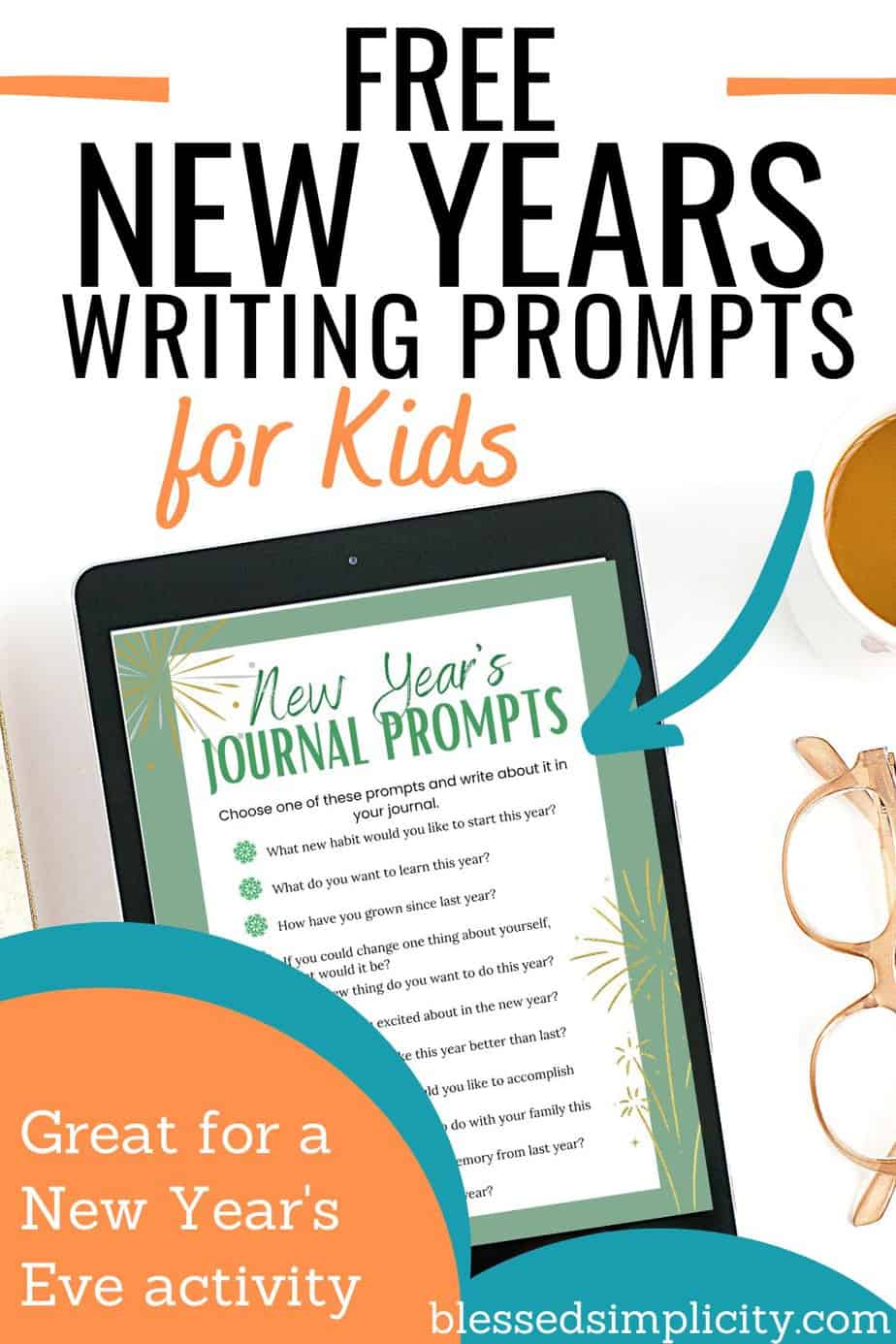 New Year’s Journal Prompts for Kids