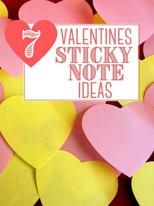 Valentines Day Sticky Notes Story