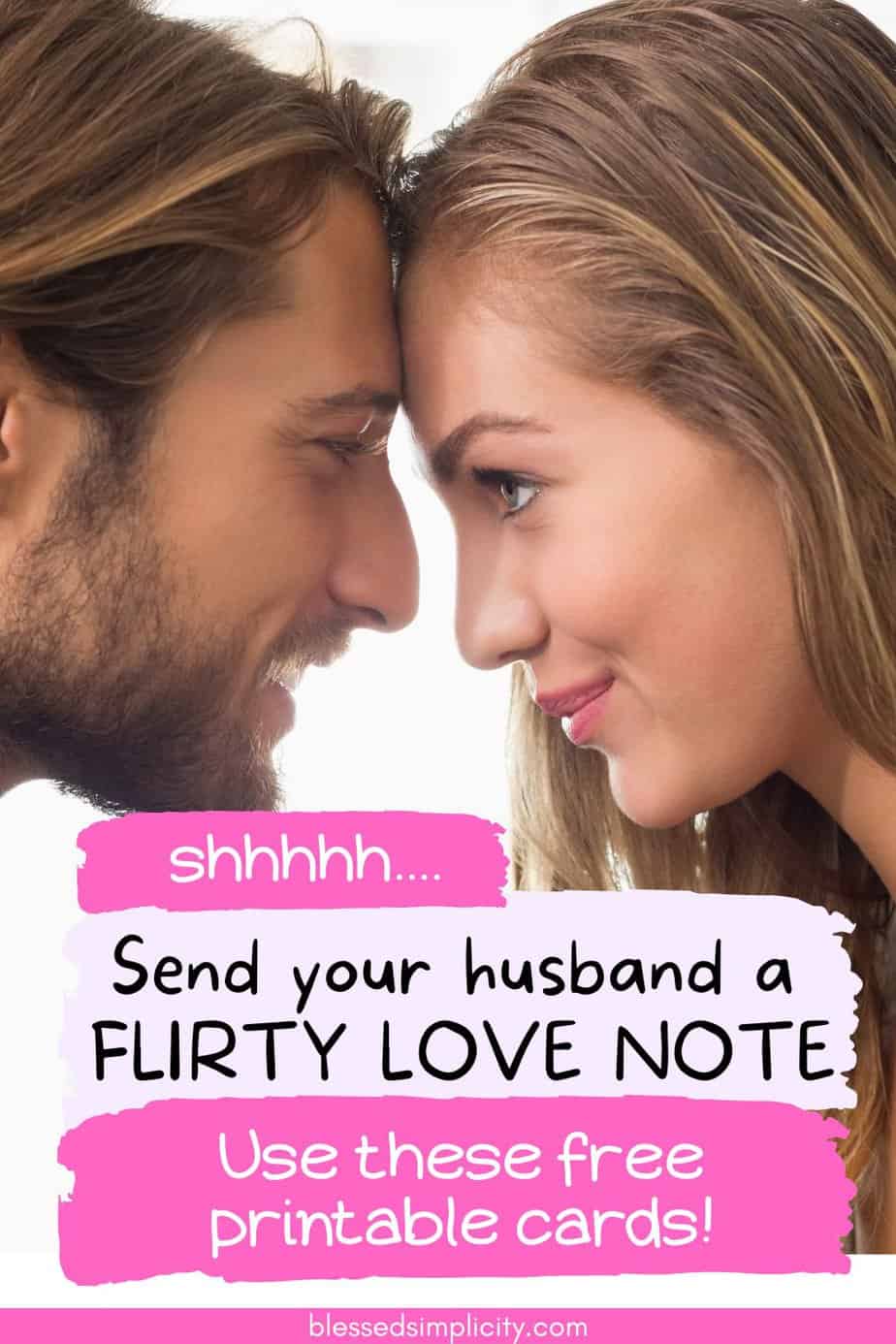 Flirty Love Notes for Husband