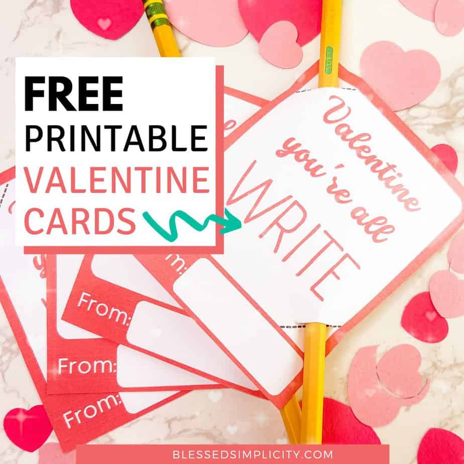 Free Printable Valentines for Students