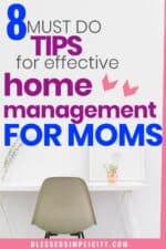 Home Management Tips for Moms