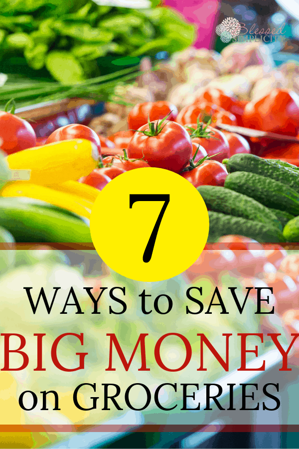 Looking to cut your grocery budget?  Use these seven ways to save money on groceries.  |  grocery hacks | grocery budget | grocery list | grocery savings | groceries on a budget | groceries hacks | groceries list | groceries ideas | #grocerybudget #frugalgroceryshopping