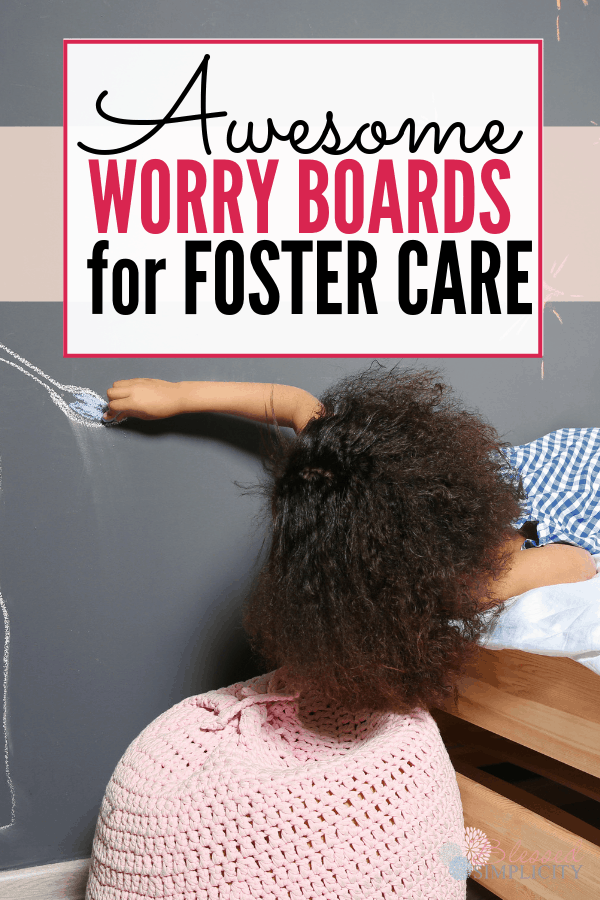 Foster children often have high anxiety about communicating with adults.  A worry board in a foster care bedroom can open the doors of communication for foster parents.  | foster care bedroom ideas | foster home ideas | preparing a foster care bedroom | setting up a foster care bedroom | foster care bedroom set up | foster care bedroom decor | #fostercare #adoption #homestudy #bedroomdecor #kidsbedroom