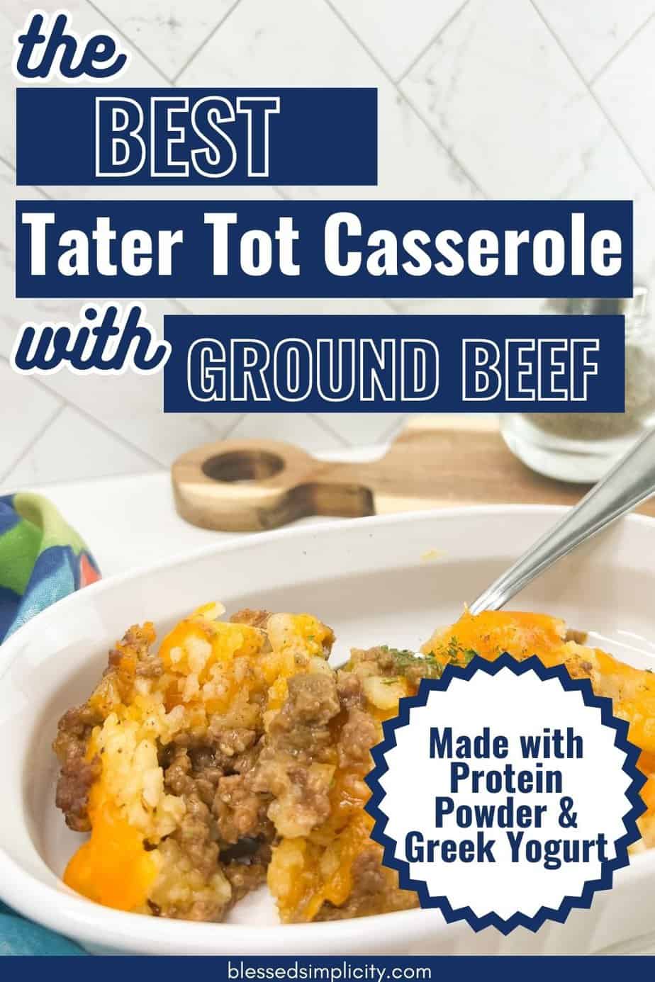 Crock Pot Ground Beef and Tater Tot Casserole